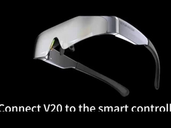 2000 Nits OLED HDMI 200 インチ AR スマートメガネ 1920×1080 解像度