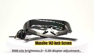 巨大な 143 インチ AR メガネ 1080p HDMI