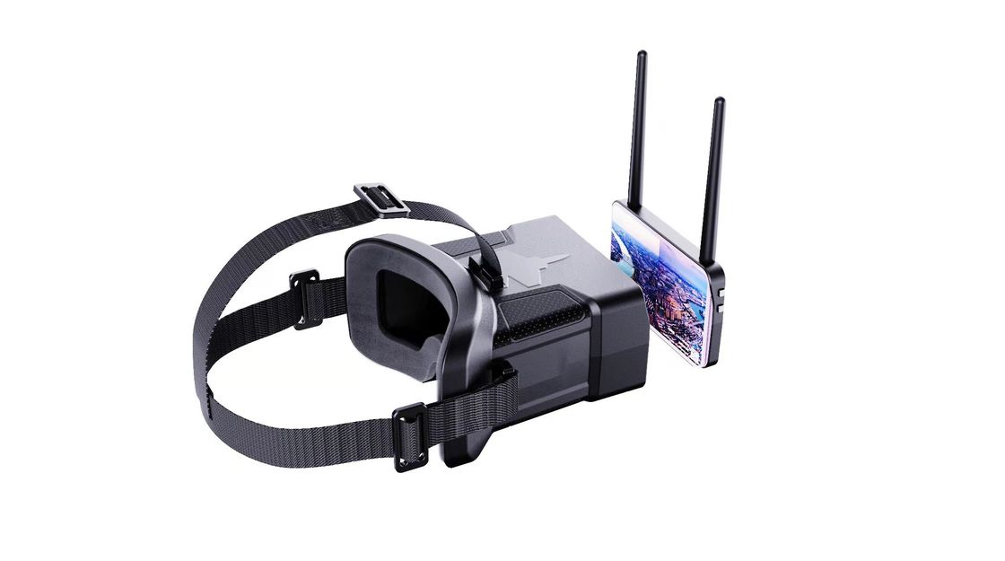 480x272 HD解像度 0-120° FOV FPVゴーグル 600mAhバッテリー搭載 ドローンヘッドセット用